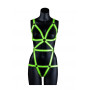 Body bondage Harness - GitD - Neon Green/Black