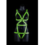 Body bondage Harness - GitD - Neon Green/Black