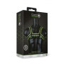 Imbragatura uomo fosforescente Chest Bulldog Harness - GitD - Neon Green/Black