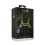 Pettorina sadomaso fosforescente Buckle Bulldog Harness - GitD - Neon Green/Black