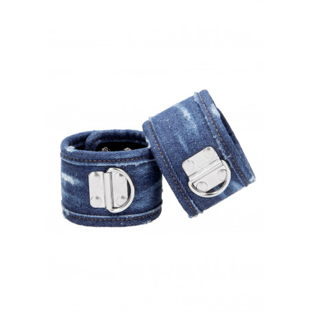 Ankle Throttles Denim Ankle Cuffs Roughend Denim Style Blue