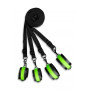 Bed Bindings Restraint Kit Neon Green/Black