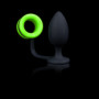 Butt with Cock Ring GitD Neon Green/Black