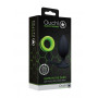 Butt with Cock Ring GitD Neon Green/Black
