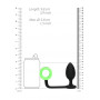 Butt with Cock Ring GitD Neon Green/Black