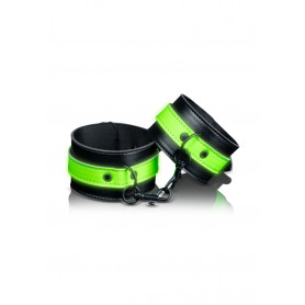 Ankle cuffs Glow in the Dark Neon Green/Black