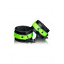Ankle cuffs Glow in the Dark Neon Green/Black