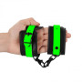 Ankle cuffs Glow in the Dark Neon Green/Black