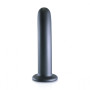 Vaginal dildo with suction cup Smooth G-Spot Dildo 7'' / 17 cm Gun Metal