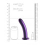 Dildo vaginale con ventosa Smooth G-Spot Dildo 7'' / 17 cm Purple