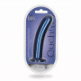 Dildo vaginale con ventosa Smooth G-Spot Dildo 7'' / 17 cm Metallic Blue