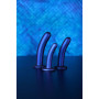 Dildo vaginale con ventosa Smooth G-Spot Dildo 6'' / 14,5 cm Metallic Blue