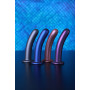 Vaginal dildo with suction cup Smooth G-Spot Dildo 6'' / 14,5 cm Metallic Blue