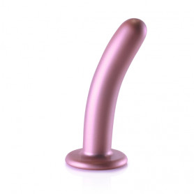 Dildo vaginale con ventosa Smooth G-Spot Dildo 6'' / 14,5 cm Rose Gold