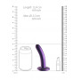 Dildo vaginale con ventosa Smooth G-Spot Dildo 5'' / 12 cm Metallic Purple