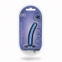 Vaginal dildo with suction cup Smooth G-Spot Dildo 5'' / 12 cm Metallic Blue