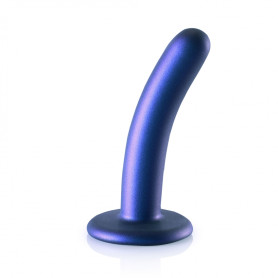 Dildo vaginale con ventosa Smooth G-Spot Dildo 5'' / 12 cm metallic blue