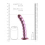 Vaginal dildo with suction cup Beaded G-Spot Dildo 8'' / 20,5 cm Rose Gold