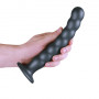 Dildo vaginale con ventosa a sfere Beaded G-Spot Dildo 8'' / 20,5 cm Gun Metal