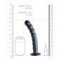 Dildo vaginale con ventosa a sfere Beaded G-Spot Dildo 8'' / 20,5 cm Gun Metal