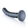 Dildo vaginale con ventosa a sfere Beaded G-Spot Dildo 8'' / 20,5 cm Gun Metal