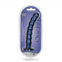 Vaginal dildo with suction cup Beaded G-Spot Dildo 8'' / 20,5 cm Metallic Blue