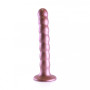 Vaginal dildo with suction cup Beaded G-Spot Dildo 6,5'' / 16,5 CM Rose Gold