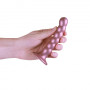 Vaginal dildo with suction cup Beaded G-Spot Dildo 5'' / 13 cm Rose Gold
