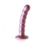Vaginal dildo with suction cup Beaded G-Spot Dildo 5'' / 13 cm Rose Gold