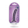 Dildo vaginale con ventosa a sfere Beaded G-Spot Dildo 5'' / 13 cm Metallic Purple