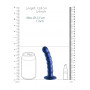 Dildo vaginale con ventosa a sfere Beaded G-Spot Dildo 5'' / 13 cm Metallic Blue