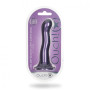 Dildo vaginale con ventosa Ultra Soft Curvy G-Spot Dildo 7''/17 cm Metallic Purple