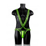 Full Body Harness GitD Neon Green/Black