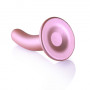 Vaginal dildo with suction cup Smooth G-Spot Dildo 5'' / 12 cm Rose Gold