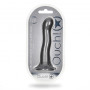 Vaginal dildo with suction cup Ultra Soft Curvy G-Spot Dildo 7''/17 cm Gun Metal