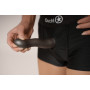 Vaginal dildo with suction cup Ultra Soft Curvy G-Spot Dildo 7''/17 cm Gun Metal