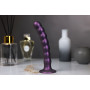 Vaginal dildo with suction cup Beaded G-Spot Dildo 8'' / 20,5 cm Metallic Purple