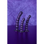 Vaginal dildo with suction cup Beaded G-Spot Dildo 8'' / 20,5 cm Metallic Purple