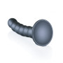 Vaginal dildo with suction cup Beaded G-Spot Dildo 5'' / 13 cm Gun Metal