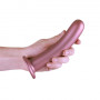 Dildo vaginale con ventosa Smooth G-Spot Dildo 7'' / 17 cm Rose Gold