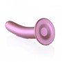 Dildo vaginale con ventosa Smooth G-Spot Dildo 7'' / 17 cm Rose Gold