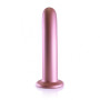 Dildo vaginale con ventosa Smooth G-Spot Dildo 7'' / 17 cm Rose Gold