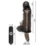 Vibrant wearable phallic sheath for penis Dick ball sleeve with testicular opening 16 cm