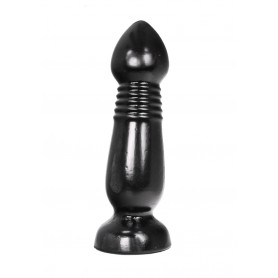 Plug anale a con increspature 28 cm All Black