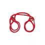 manette 100% Cotton Wrist or Ankle Cotton Cuffs Red