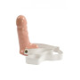 Hollow phallus Strappy Penis Hard-On 6" / 15 cm White