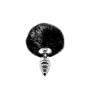 Plug anale con coda Metal Anal Fluffy Twist Plug S