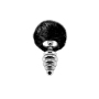 Anal plug with tail Metal Anal Fluffy Twist Plug L