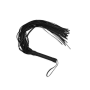 bondage whip Flogger Long Leather black