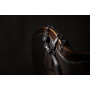 Head Harness with Breathable Ball Gag and Nose Hooks Black